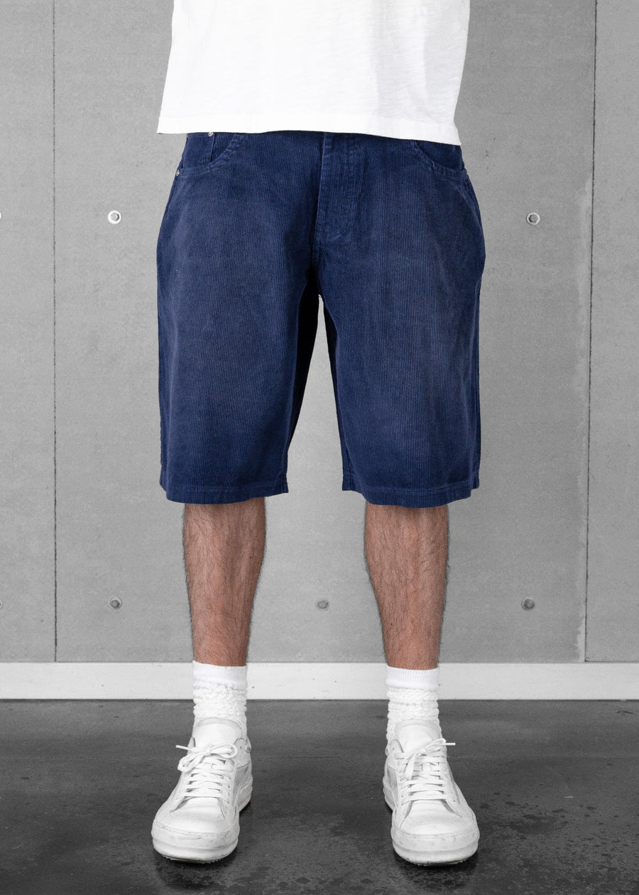 Commons Corduroy Short Washed Navy