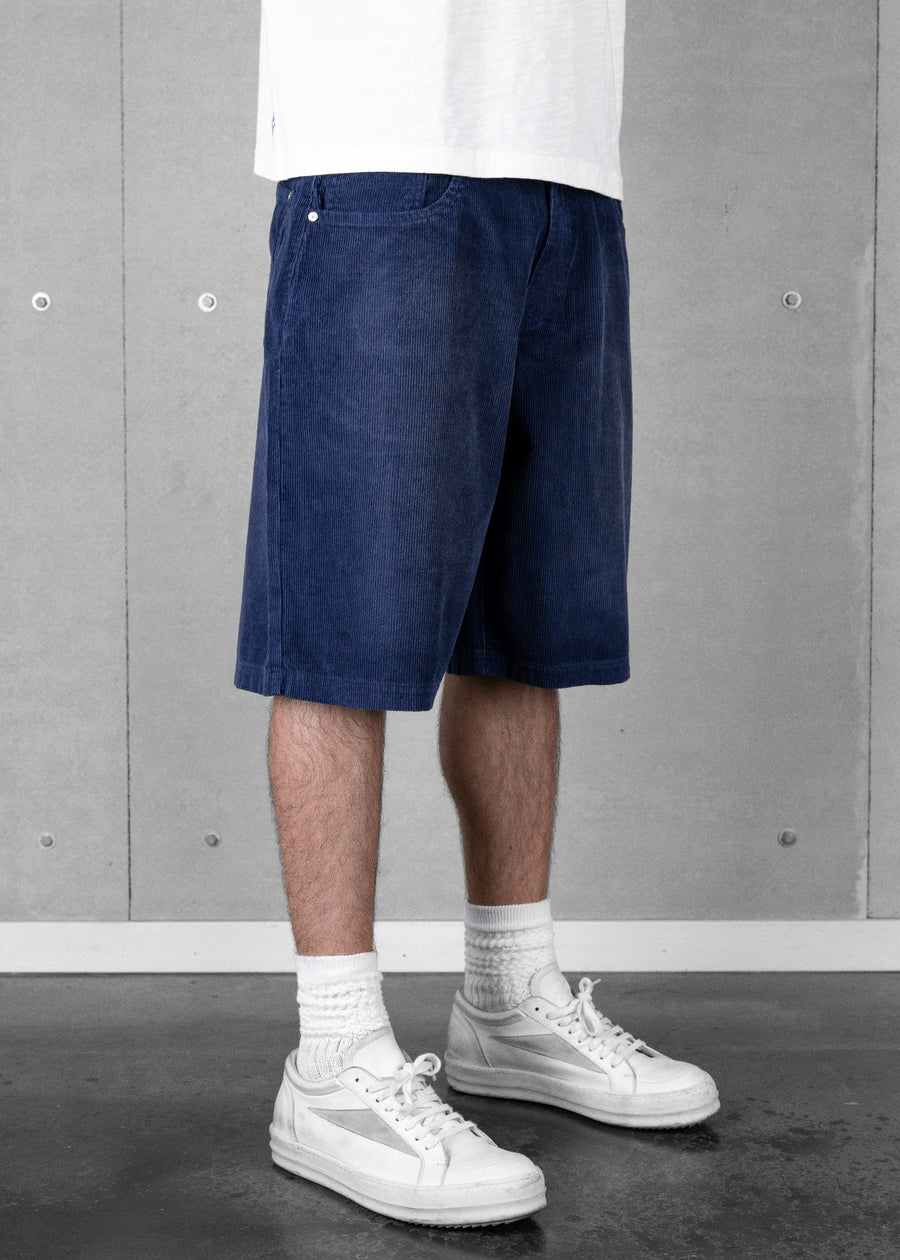 Commons Corduroy Short Washed Navy