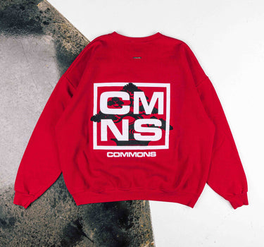 Commons 'Bonsai' Reworked Washed Red Crewneck (C16)