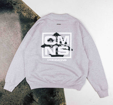 Commons 'Bonsai' Reworked Light Heather Grey Crewneck (C21)