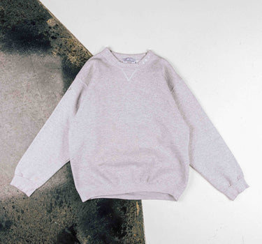 Commons 'Bonsai' Reworked Cream Heather Grey Crewneck (C22)