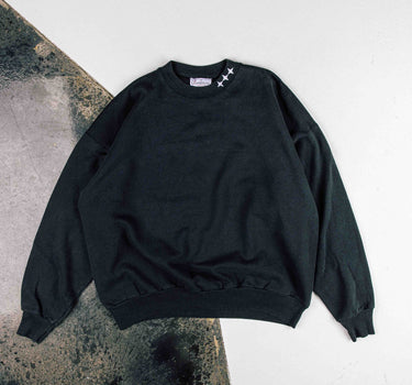 Commons 'Bonsai' Reworked Washed Black Crewneck (C24)