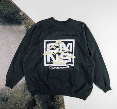 Commons 'Bonsai' Reworked Faded Black Crewneck (C25)