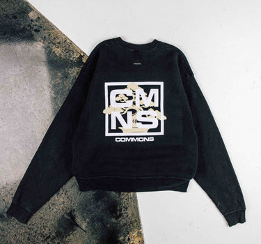 Commons 'Bonsai' Reworked Black Crewneck (C26)