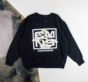 Commons 'Bonsai' Reworked Jet Black Crewneck (C27)