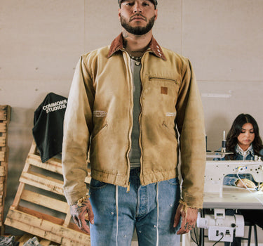 COMMONS CANVAS WORK JACKET TAN (R3)