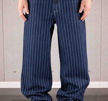Commons Pinstripe Conductor Denim Pant Midnight Blue
