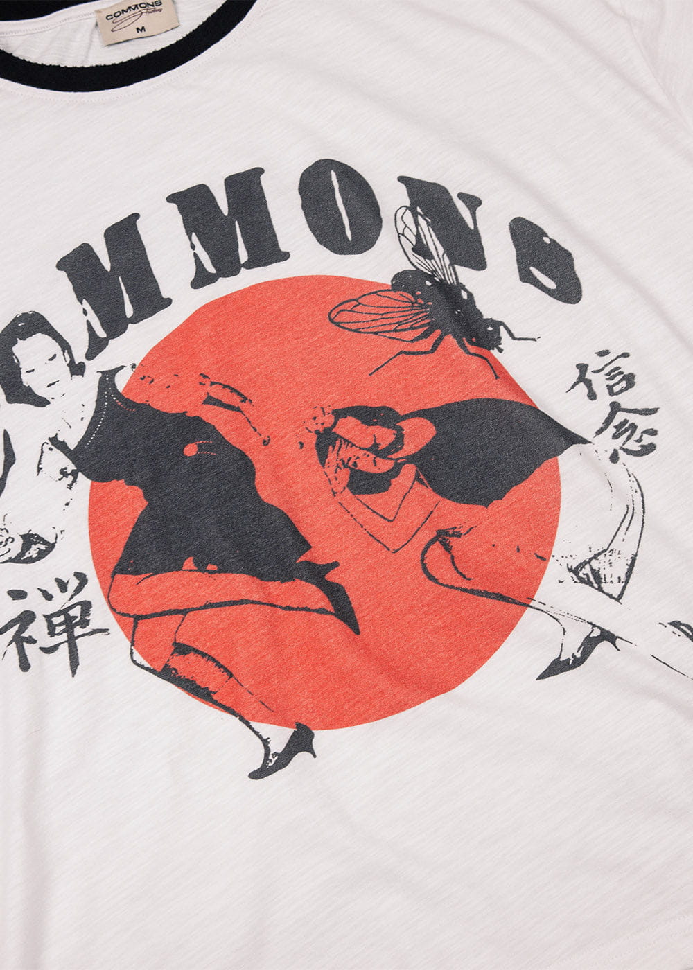 Commons Studios Futago Ringer Tee Black