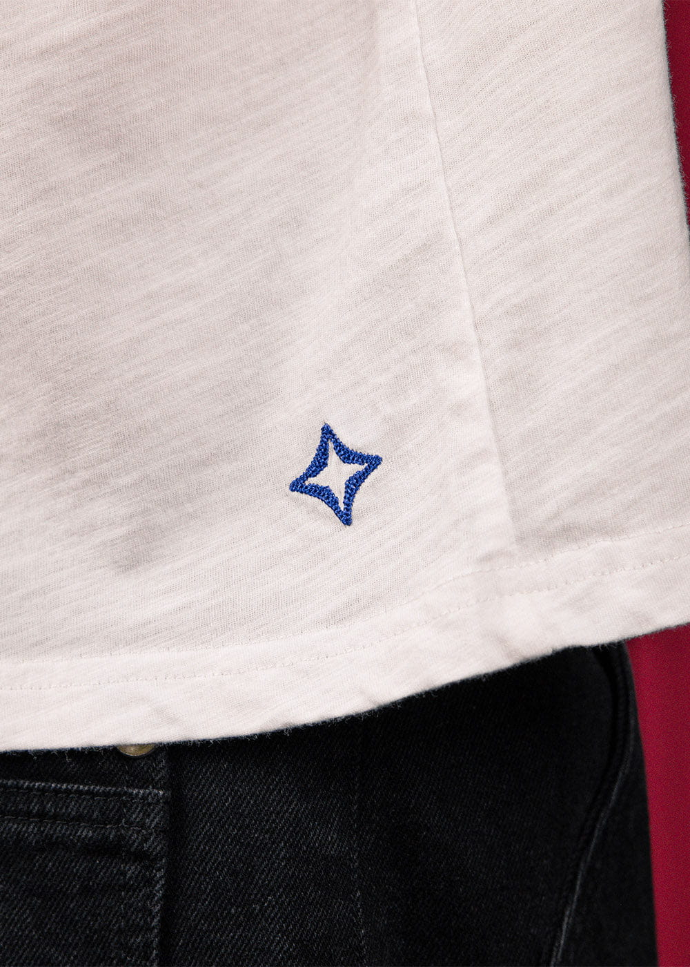 Commons Studios Mu-Jo Ringer Tee Blue