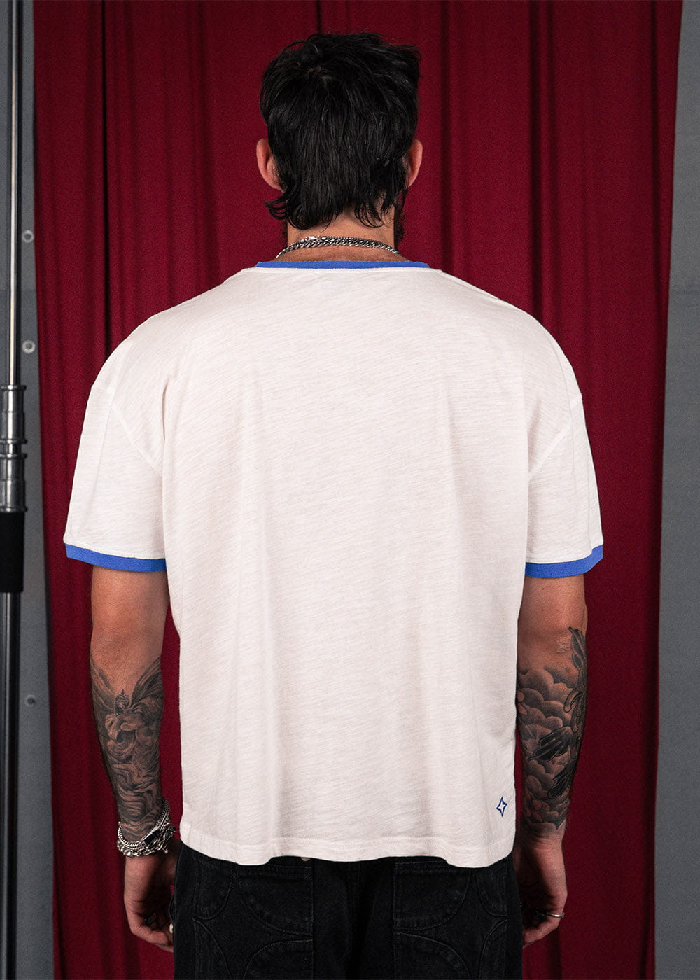 Commons Studios Mu-Jo Ringer Tee Blue