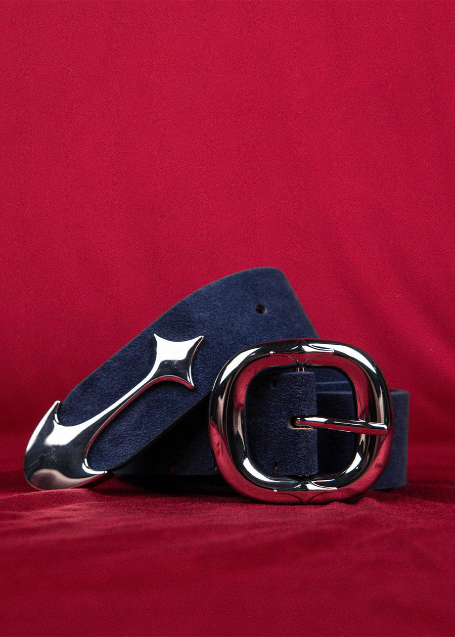 Commons Studios Starslinger Suede Belt Navy