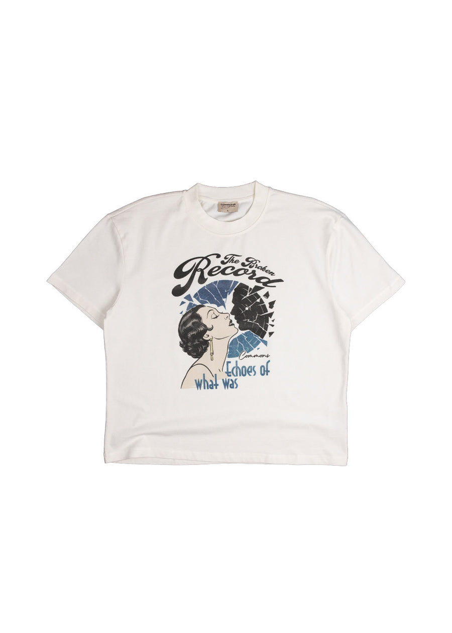 Commons Broken Record Tee White