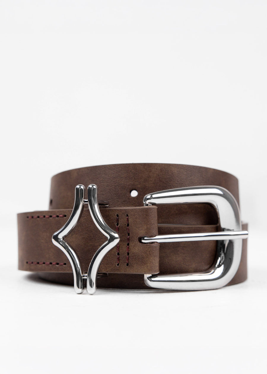 Commons Studios Outlaw Leather Belt Tobacco