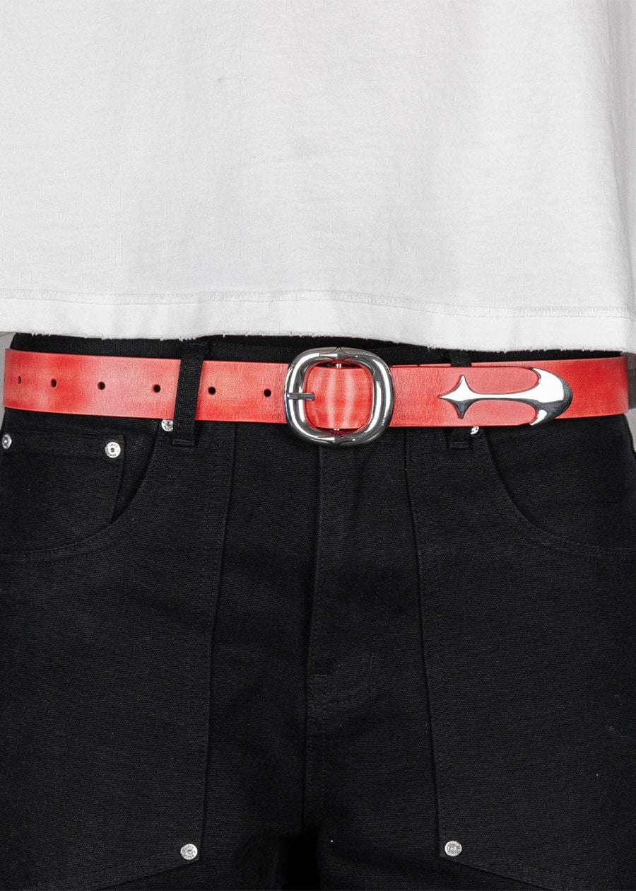 Commons Studios Starslinger Leather Belt Inferno