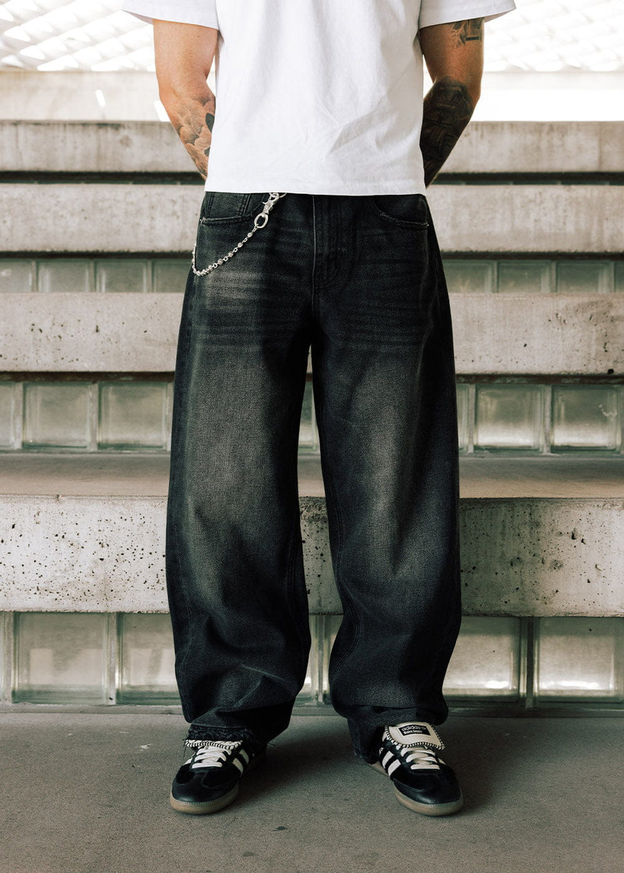 Commons Washed Straight Denim Pant Granite