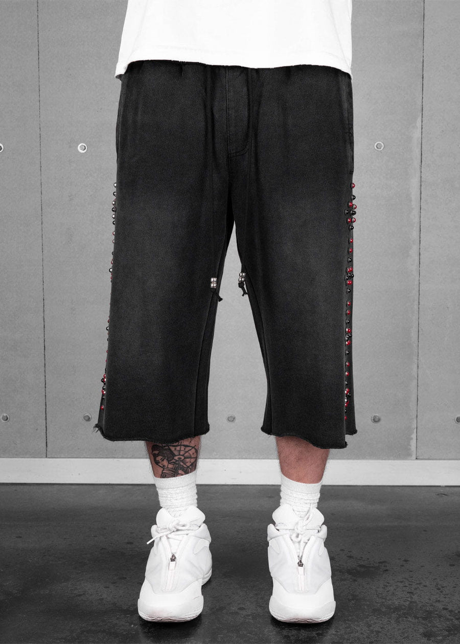Commons Studios Rivet Sweatshort Black/Red