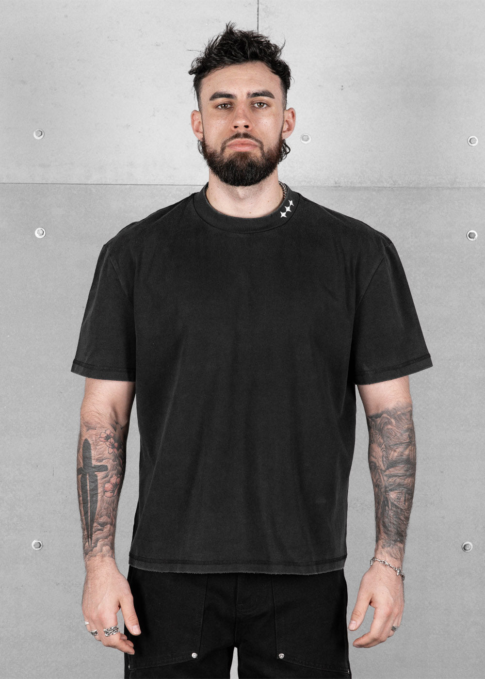 Commons Uniform Washed Black Tee