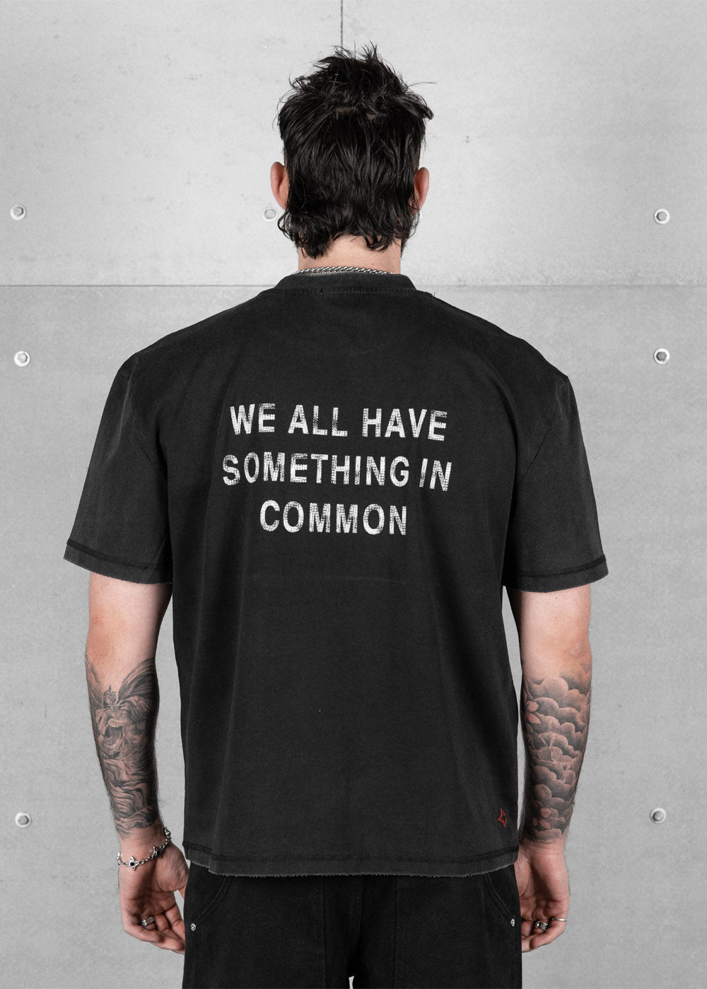 Commons Uniform Washed Black Tee