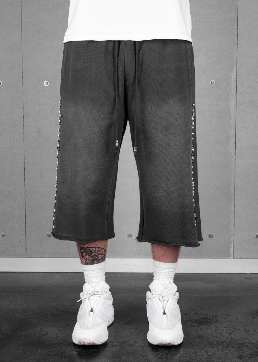 Commons Studios Rivet Sweatshort Concrete