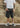 Commons Star Washed Denim Short Charcoal