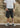 Commons Star Washed Denim Short Charcoal