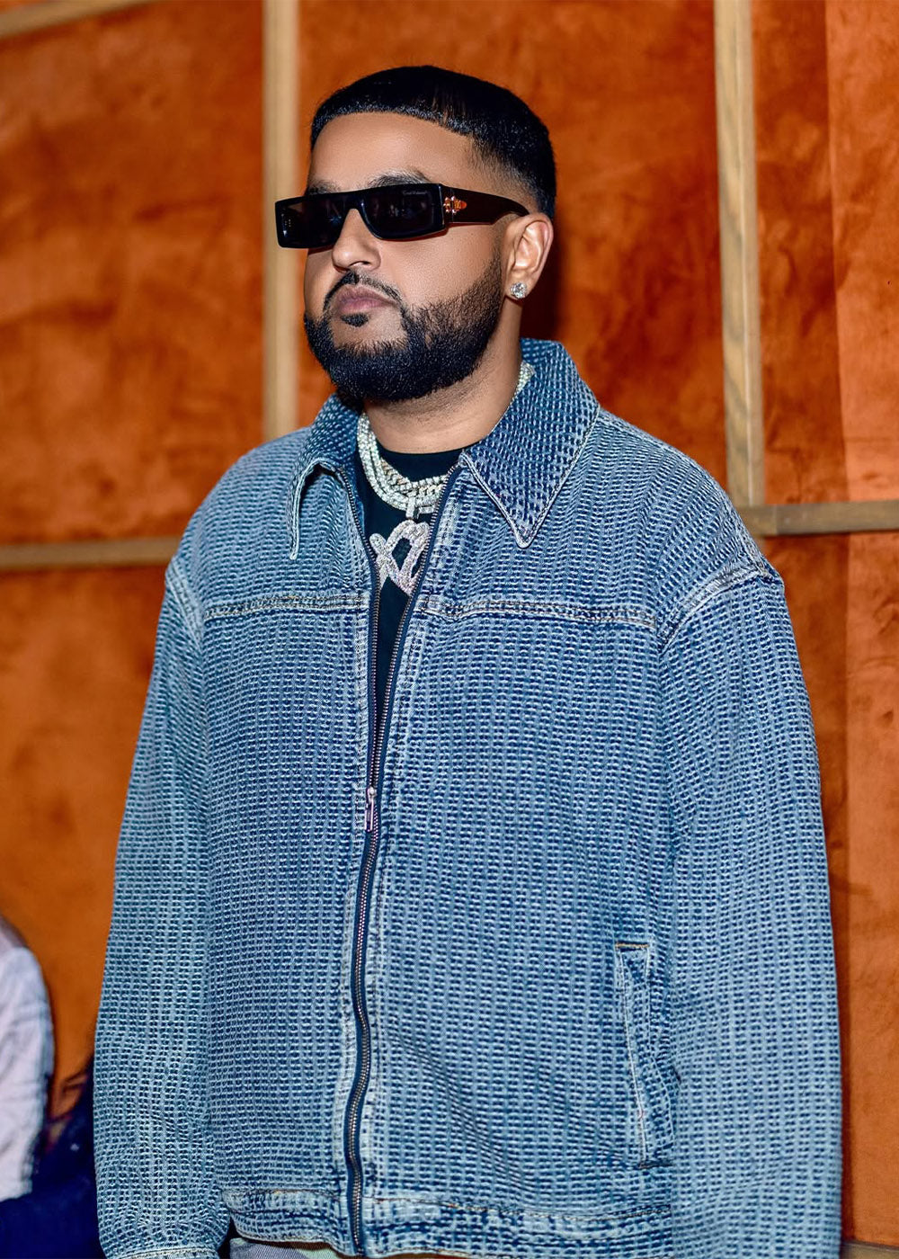 Commons Threaded Denim Jacket Blue