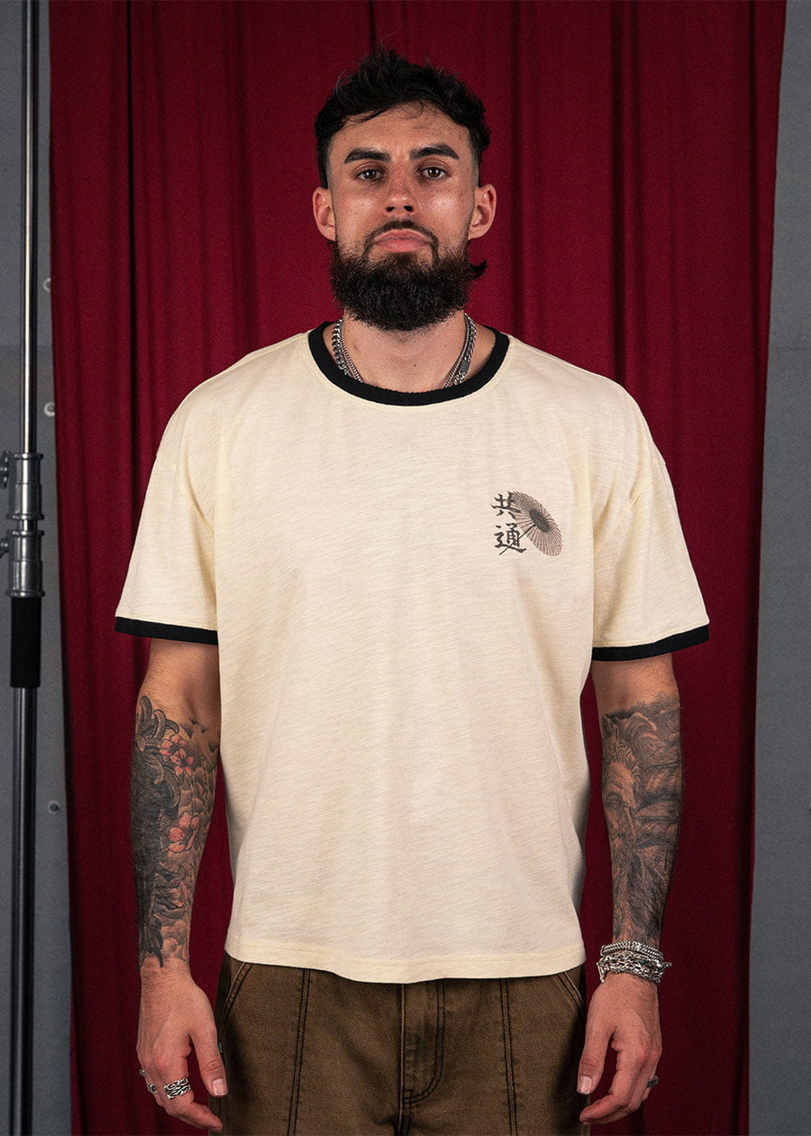 Commons Studios Wagasa Ringer Tee Cream