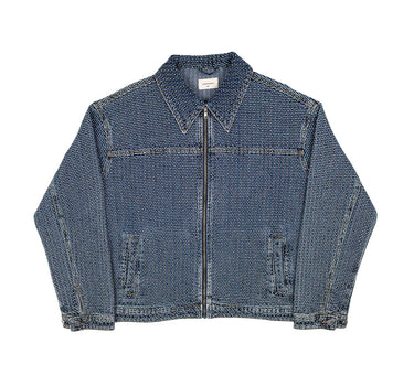 Commons Threaded Denim Jacket Blue