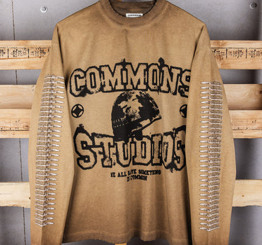 Commons 'Distressed Duty' Beige Long Sleeve