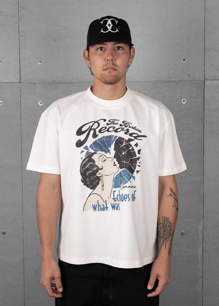 Commons Broken Record Tee White