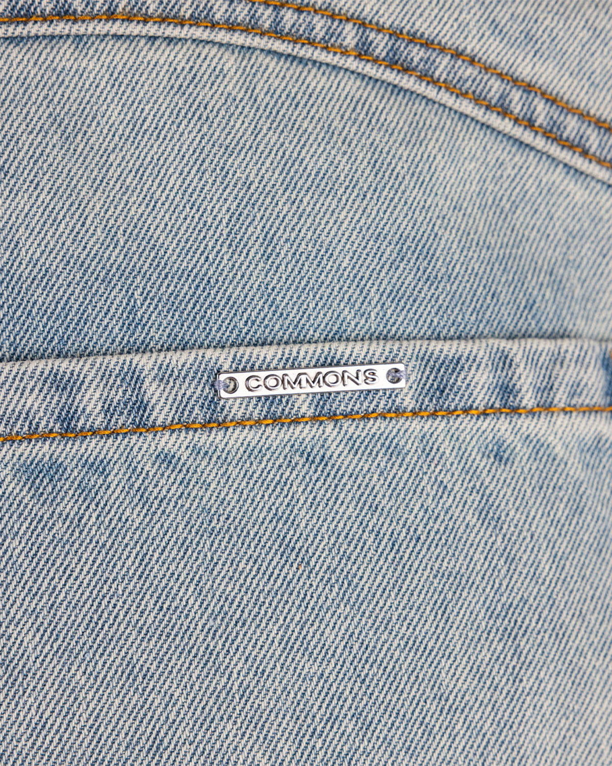 Commons Star Washed Denim Short Iceberg