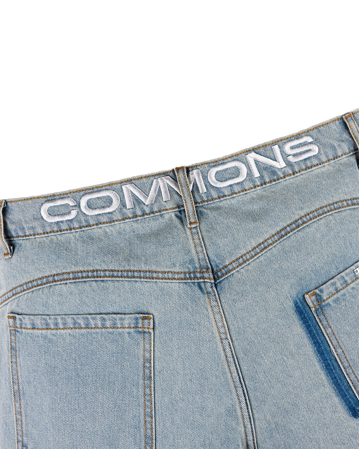 Commons Star Washed Denim Short Iceberg