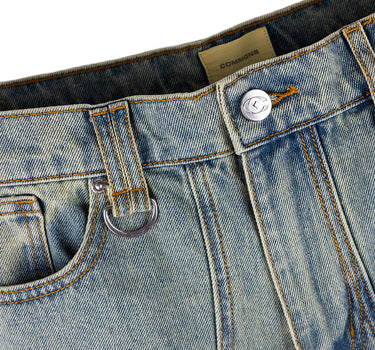 Commons Studios ‘Star’ Washed Denim Short Old Gold