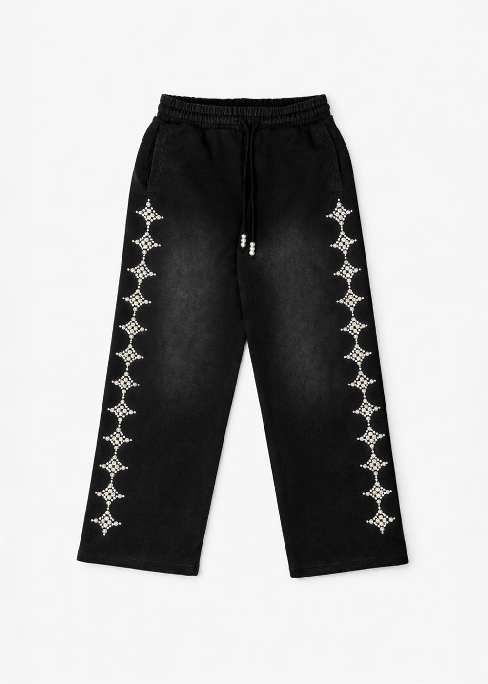 Commons Pearled Star Sweatpants Black