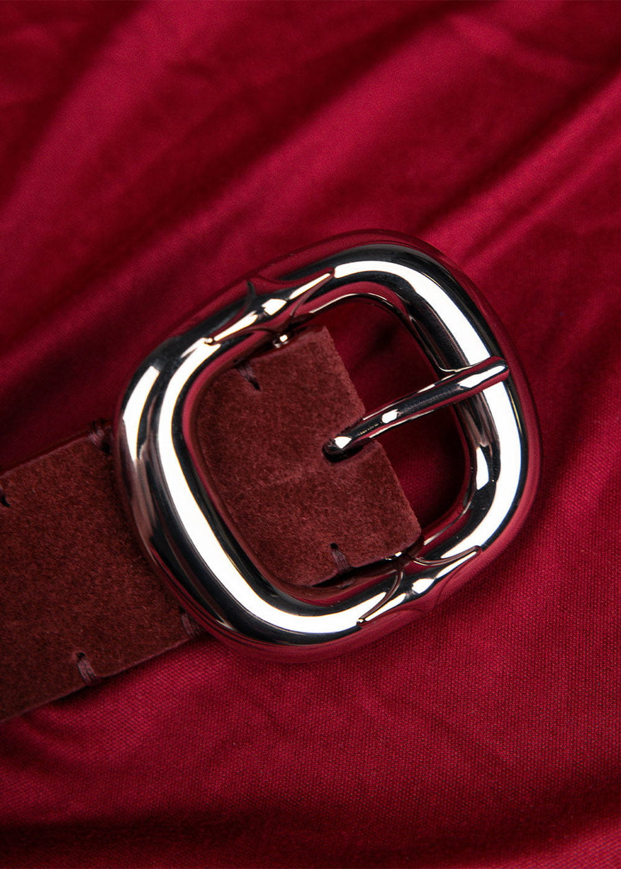 Commons Studios Starslinger Suede Belt Plum