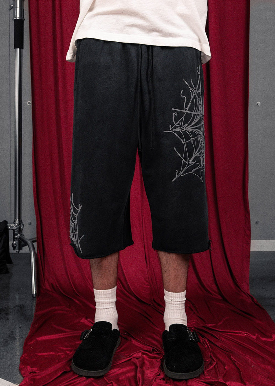 Commons Spider Sweatshort Vintage Black