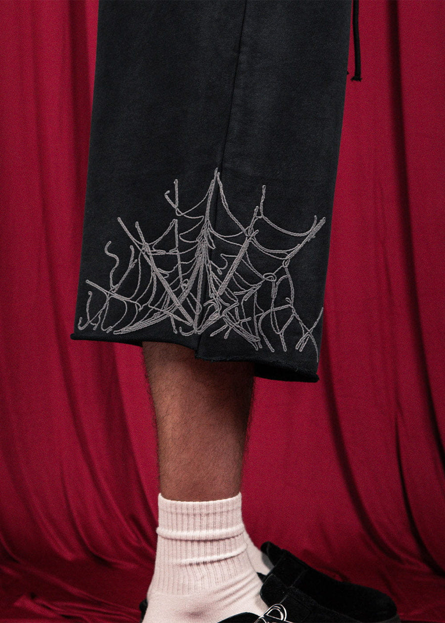 Commons Spider Sweatshort Vintage Black