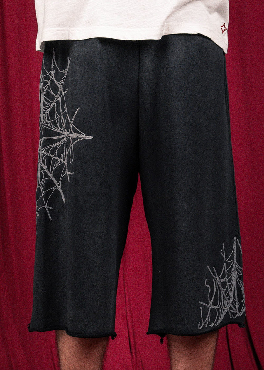 Commons Spider Sweatshort Vintage Black