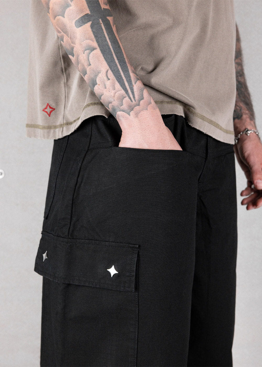 Commons Ripstop Cargo Pant Black