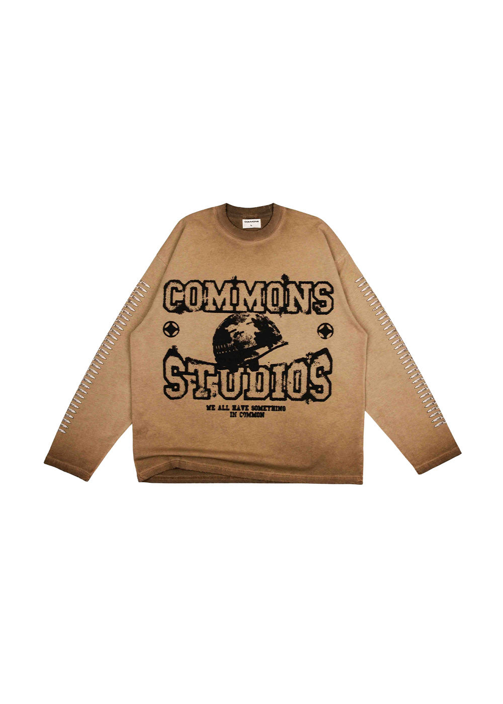 Commons 'Distressed Duty' Beige Long Sleeve