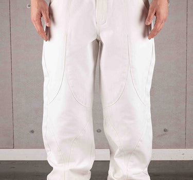 Commons Double Knee Star Denim Pant White