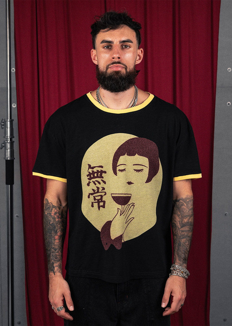 Commons Studios Kanpai Ringer Tee Yellow